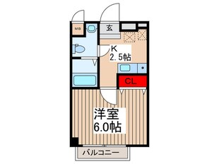 グリーンクラブ大宮の物件間取画像